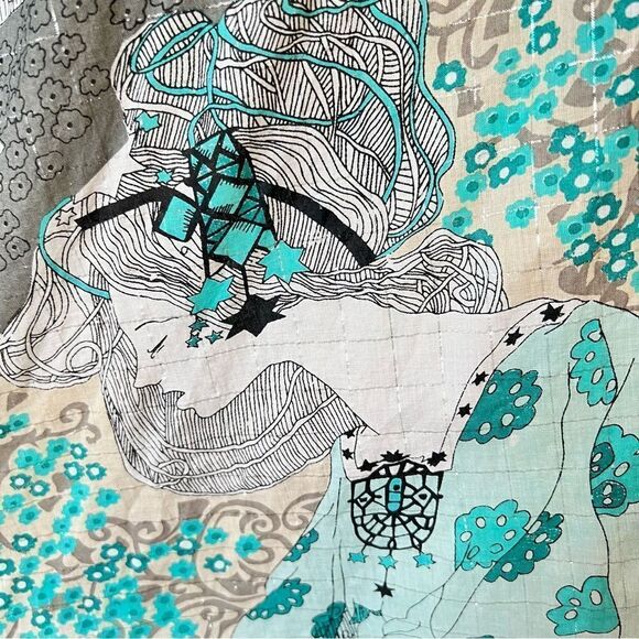 Dawson + Hellmann Absinthe Fairy Fairycore Print Kaftan - Picture 10 of 16